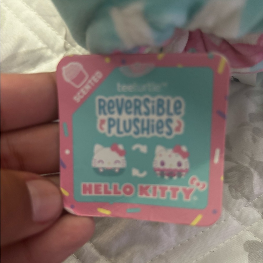 Hello Kitty Pink and Blue Reversible Plush
